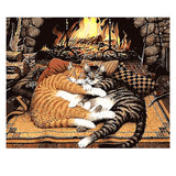 DIY Painting by number kit | Cats sleeping