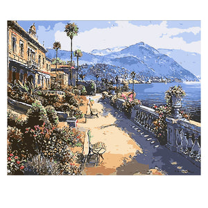 DIY Painting by number kit | Seaside view