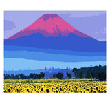 DIY Painting by number kit | Gentle volcano