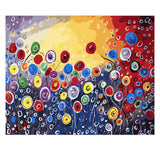 DIY Painting by number kit | Abstract flowers