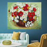 DIY Painting by number kit | White daisy flower