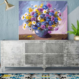 DIY Painting by number kit | Colorful flowers