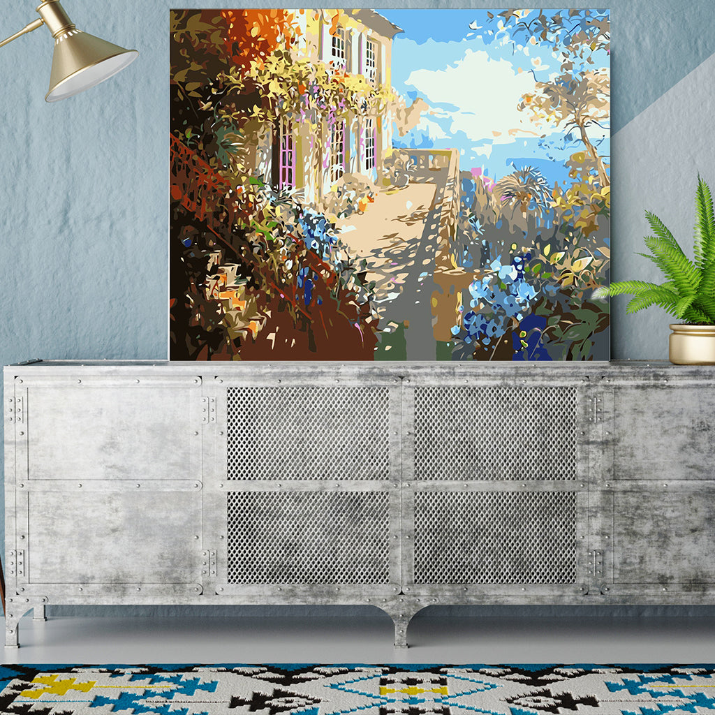 DIY Painting by number kit | Villa balcony