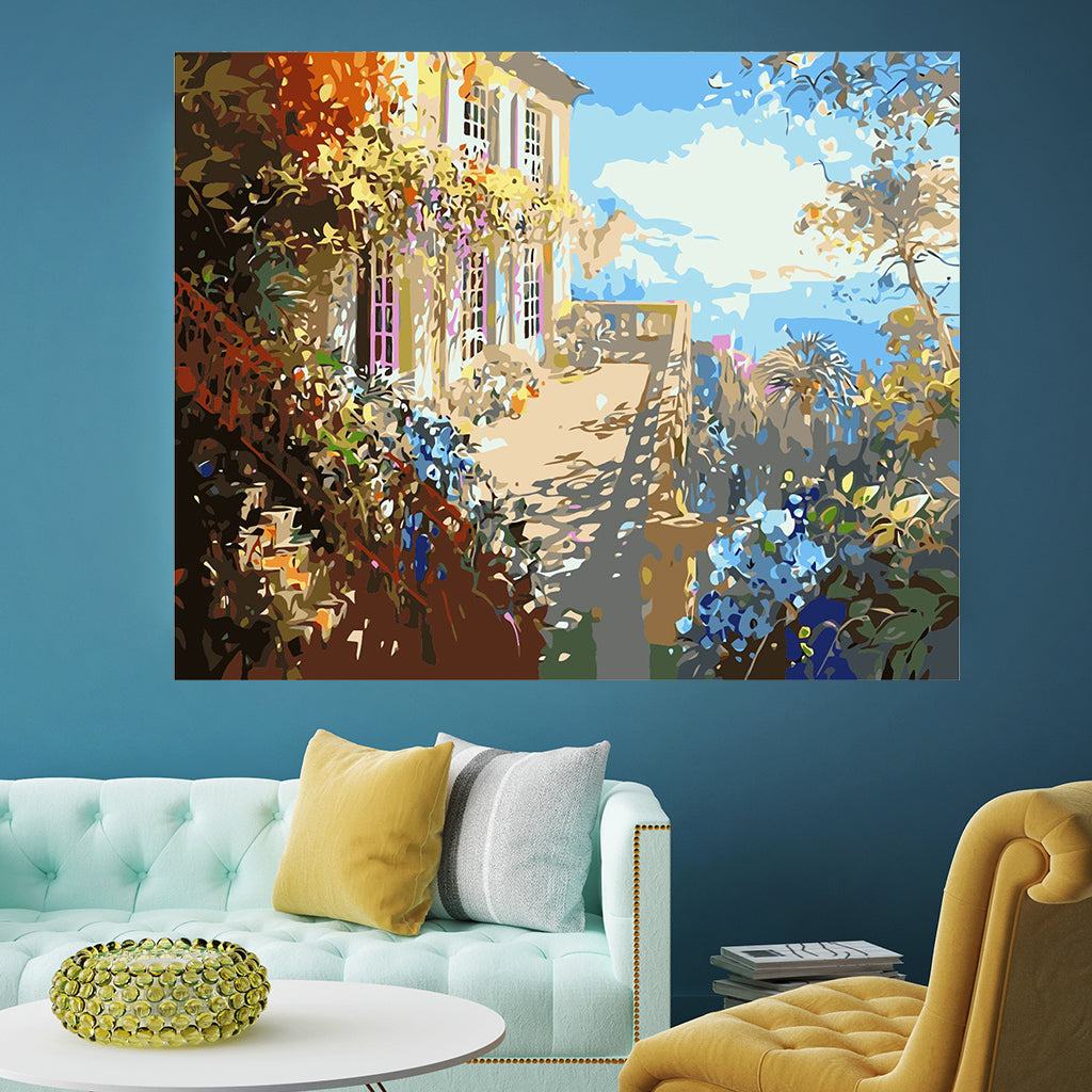 DIY Painting by number kit | Villa balcony