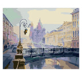 DIY Painting by number kit | Beautiful city street
