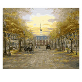 DIY Painting by number kit | European town