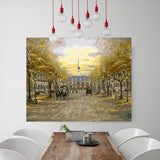 DIY Painting by number kit | European town