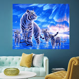 DIY Painting by number kit | Tiger Father and Son