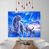 DIY Painting by number kit | Tiger Father and Son
