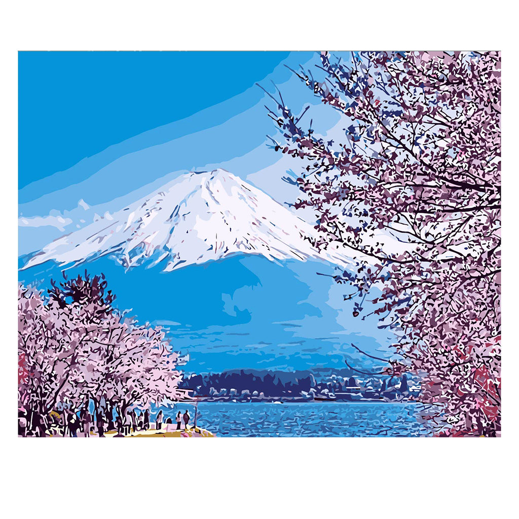 DIY Painting by number kit | Beautiful snow mountain