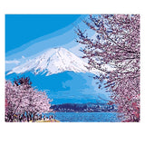 DIY Painting by number kit | Beautiful snow mountain