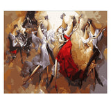 DIY Painting by number kit | Men and women dancing