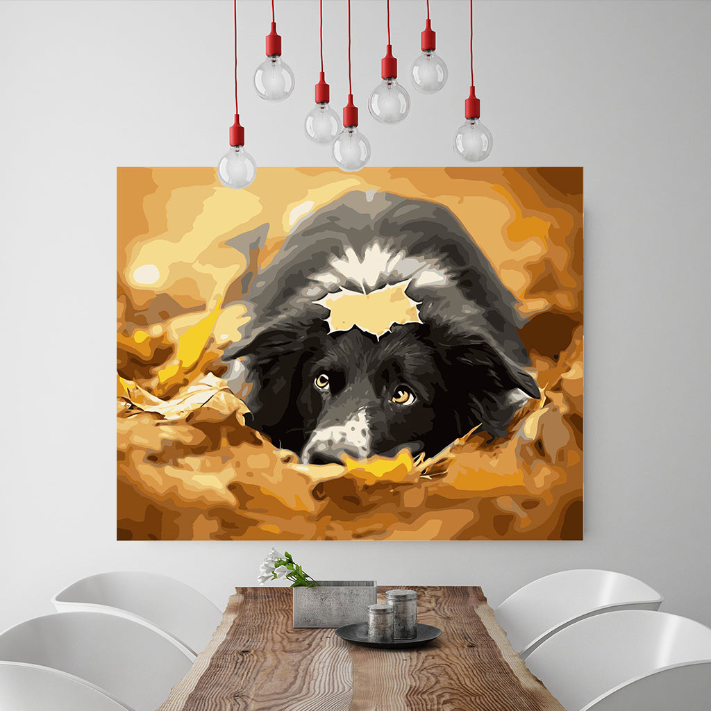 DIY Painting by number kit | Cute dog