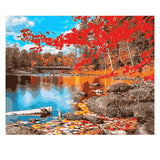 DIY Painting by number kit | Lake scenery