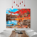 DIY Painting by number kit | Lake scenery
