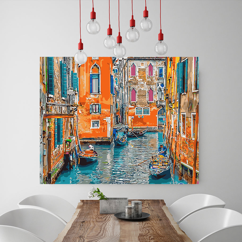 DIY Painting by number kit | Venice's waterways