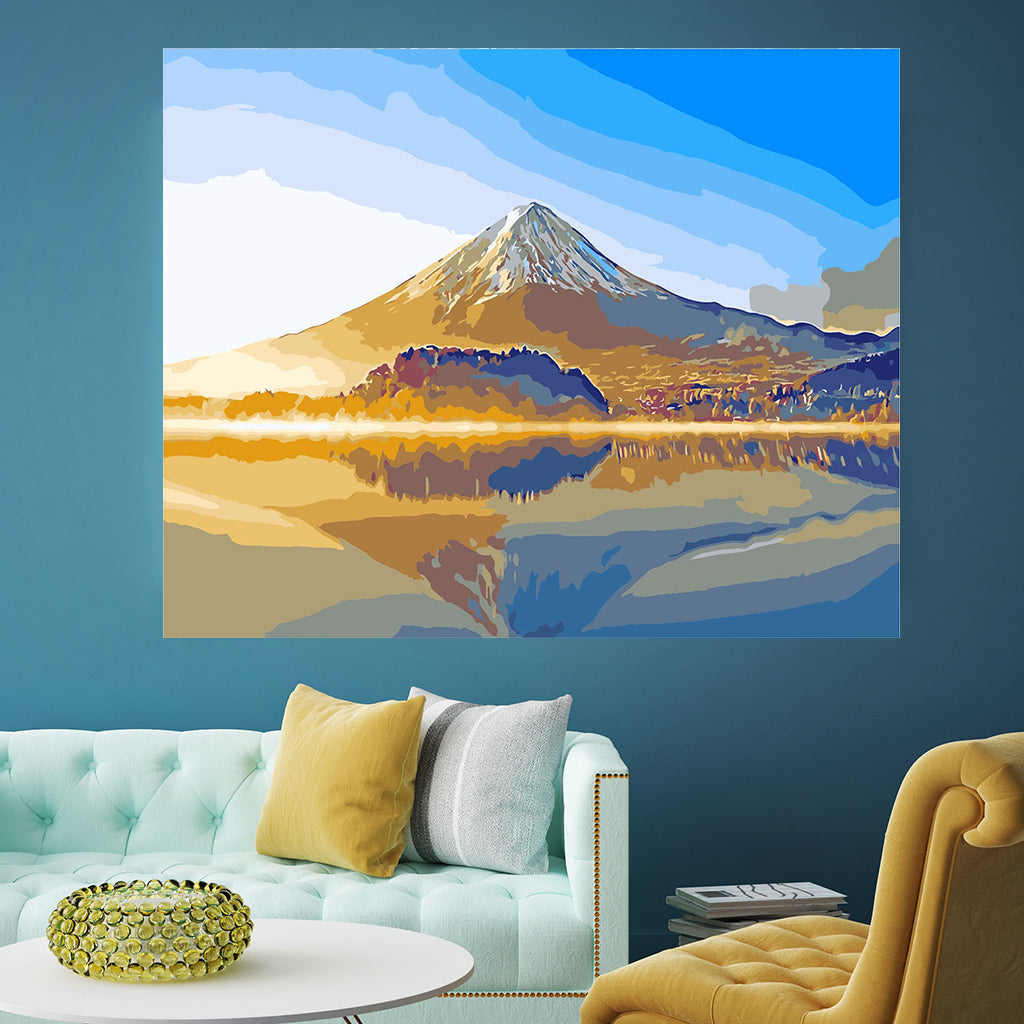 DIY Painting by number kit | Snow mountain