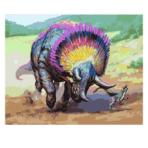 DIY Painting by number kit | Dinosaurs
