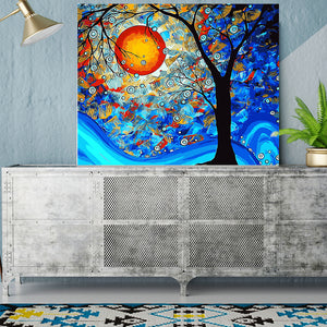 DIY Painting by number kit | Sun tree