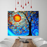 DIY Painting by number kit | Sun tree