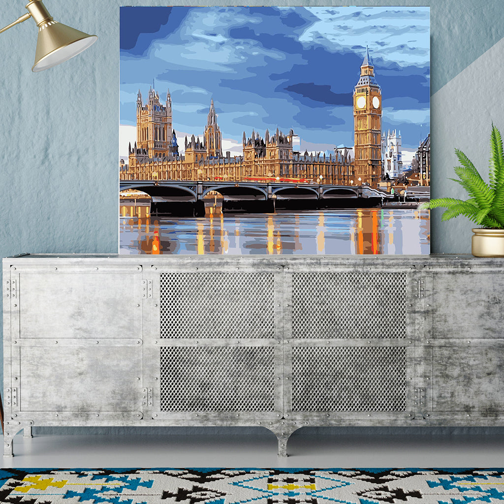 DIY Painting by number kit | Elizabeth Tower