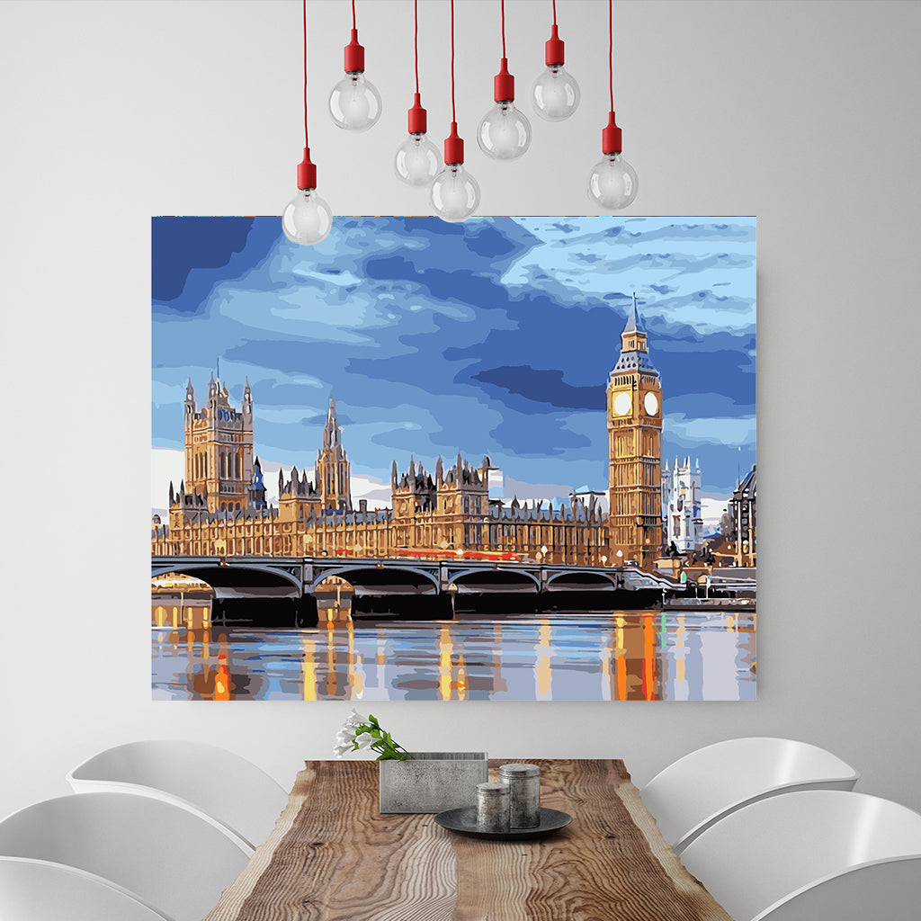 DIY Painting by number kit | Elizabeth Tower