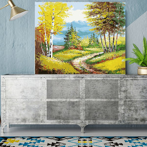 DIY Painting by number kit | Field scenery