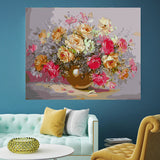 DIY Painting by number kit | Fresh flowers