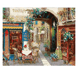 DIY Painting by number kit | Beautiful european town