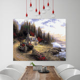 DIY Painting by number kit | Wilderness Lodge