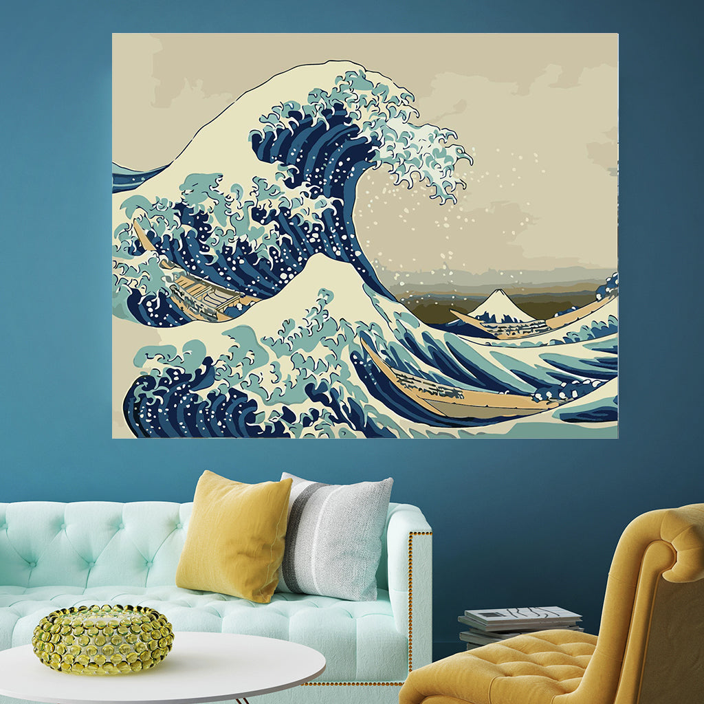 DIY Painting by number kit | Big wave