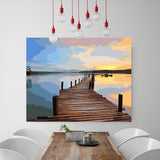 DIY Painting by number kit | Plank road by the sea