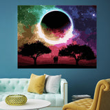 DIY Painting by number kit | Couple under the big moon