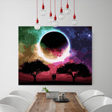 DIY Painting by number kit | Couple under the big moon