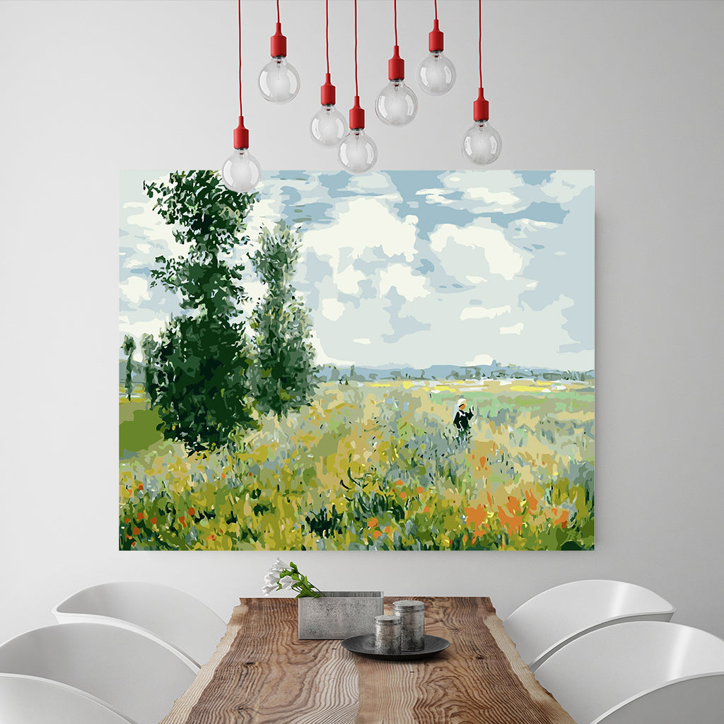 DIY Painting by number kit | Field Painting