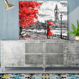 DIY Painting by number kit | Couple under the red tree
