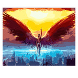 DIY Painting by number kit | Man with big wings