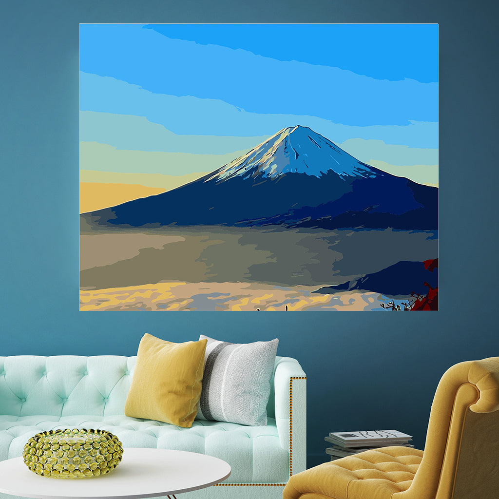 DIY Painting by number kit | Snow mountain
