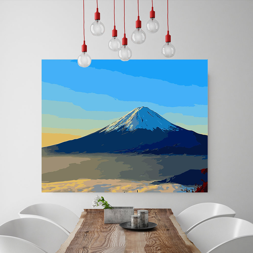 DIY Painting by number kit | Snow mountain