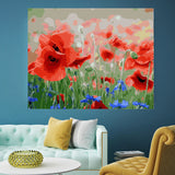 DIY Painting by number kit | Red flowers