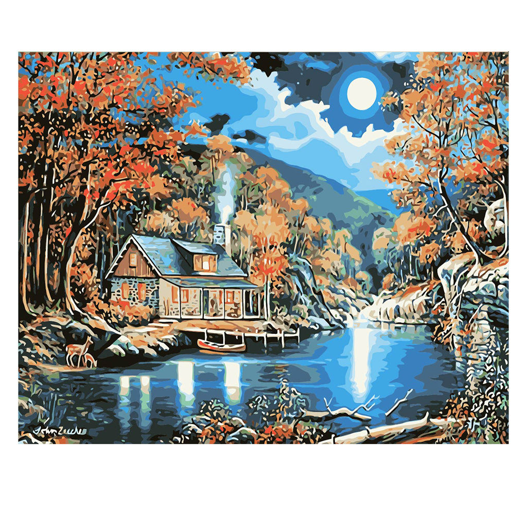 DIY Painting by number kit | The night in the field house