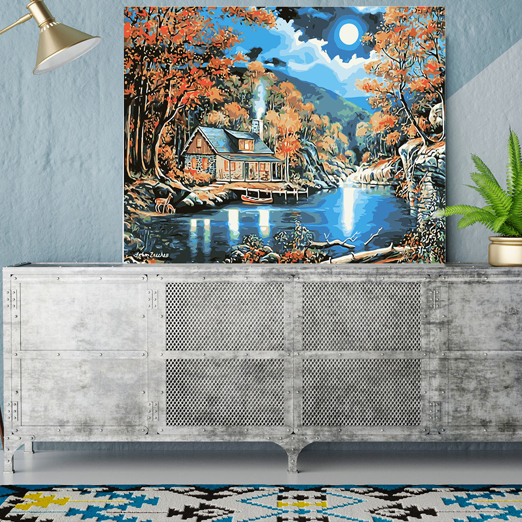 DIY Painting by number kit | The night in the field house