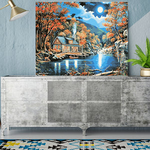 DIY Painting by number kit | The night in the field house