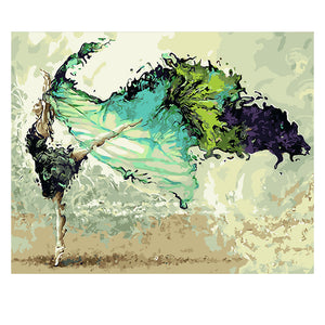 DIY Painting by number kit | Ballet dancer