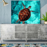 DIY Painting by number kit | Sea turtle