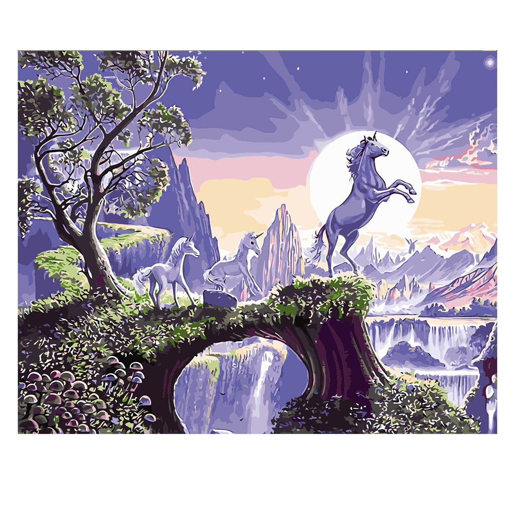 DIY Painting by number kit | Horse jumping