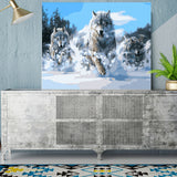 DIY Painting by number kit | Wolves