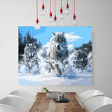 DIY Painting by number kit | Wolves