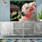 DIY Painting by number kit | Wolves