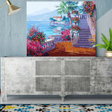 DIY Painting by number kit | Beautiful scenery of the Aegean Sea